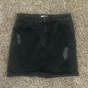 Denim Black Mossimo Jean Skirt